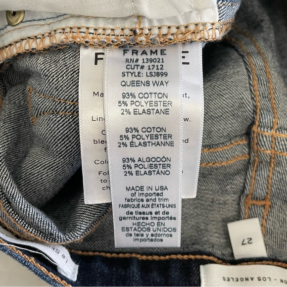 Frame Denim Le Skinny de Jeanne in Queens Way Jeans 27 - Picture 6 of 6